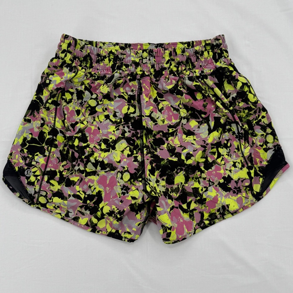 Rare Lululemon Hotty Hot High-Rise Lined Short 4" Size 8 Inflected Highlight - Picture 8 of 11